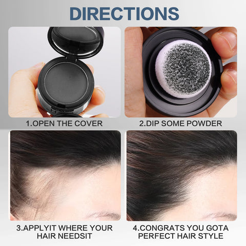 HairBlend™| Polvo para Sombras de Cabello Resistente al Agua, Polvo para Retoque de Raíces, Color de Cabello para Cubrir Canas, para Mujeres y Hombres 🛒🔥🎁 |Envío GRATIS - 40% DE DESCUENTO|